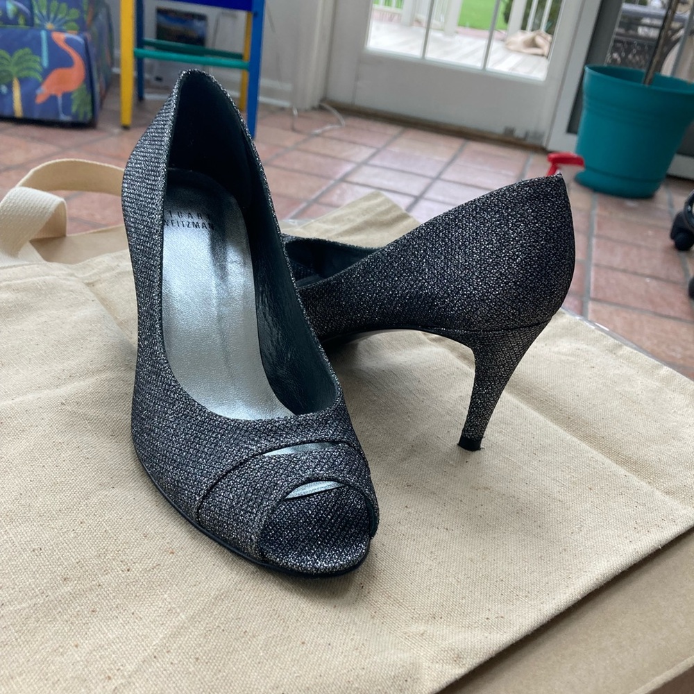 Stuart Weitzman 8 1/2m Sparkly Shoes - image 2